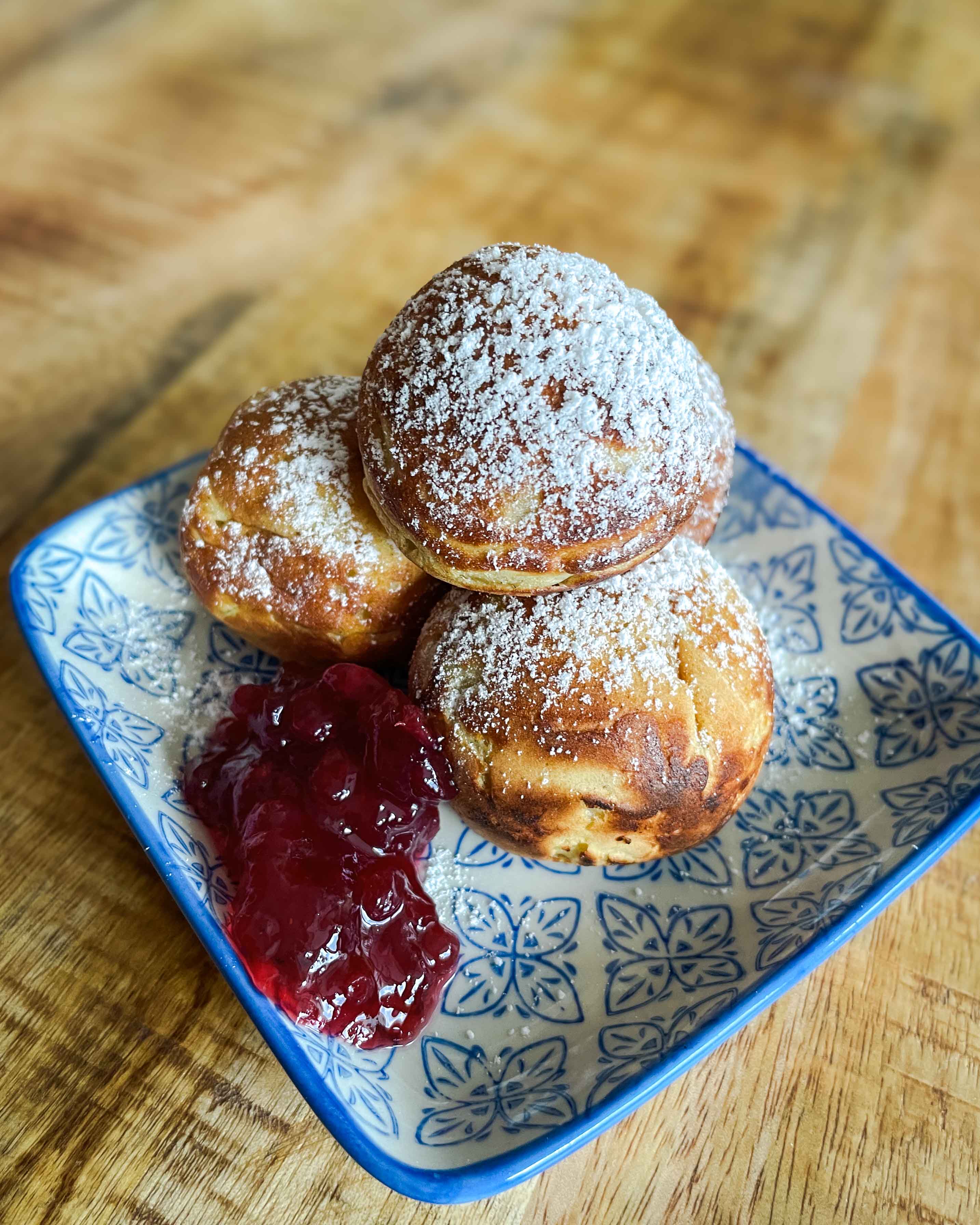 Æbleskiver med chokoladefyld