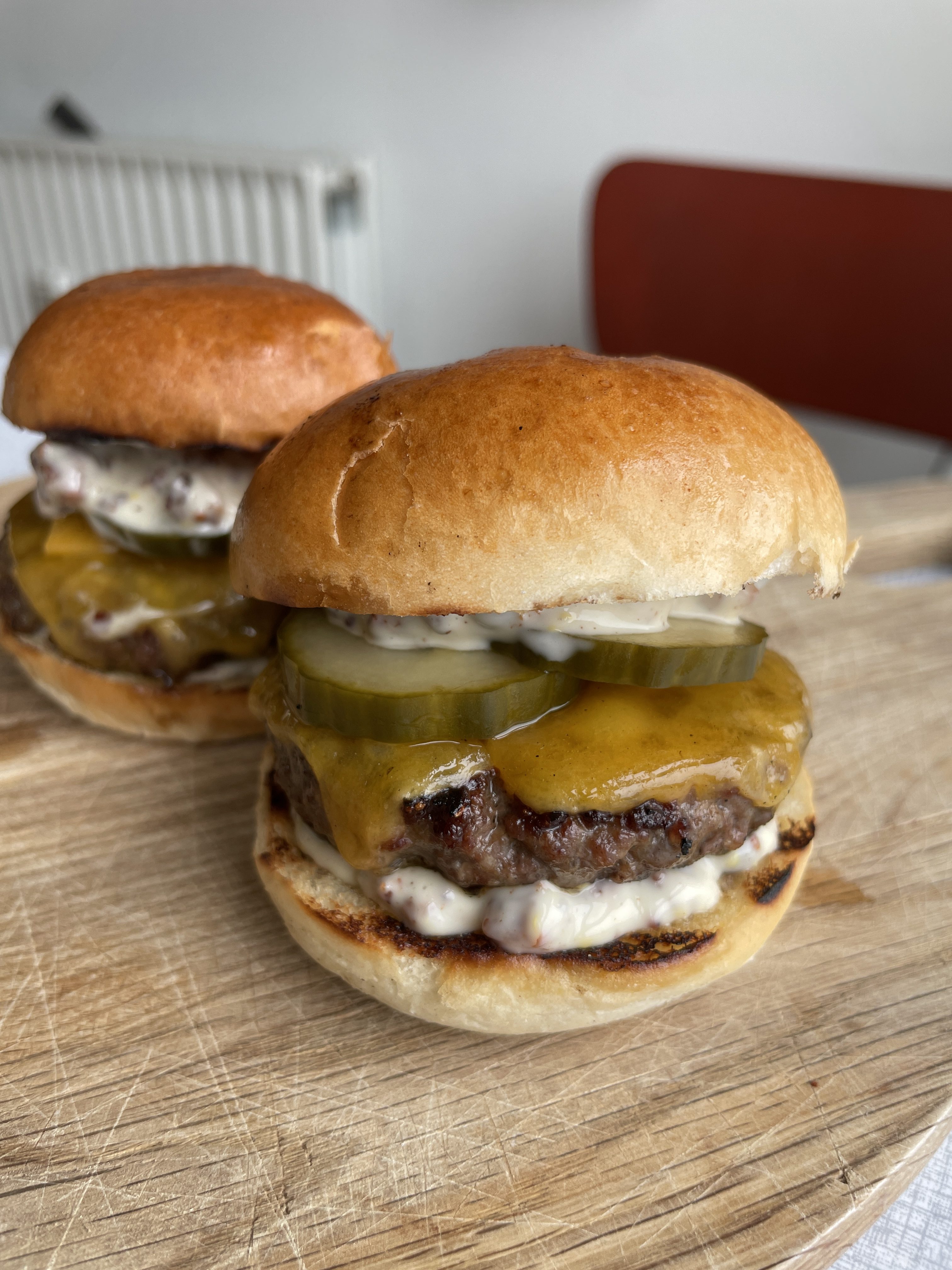 Sliders med baconaise